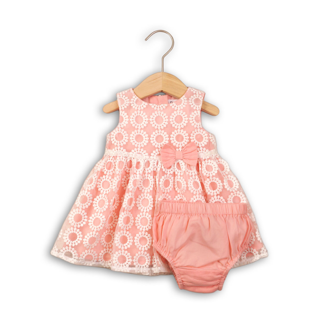 Set rochie cu fundita si chiloti asortati Minoti Rose