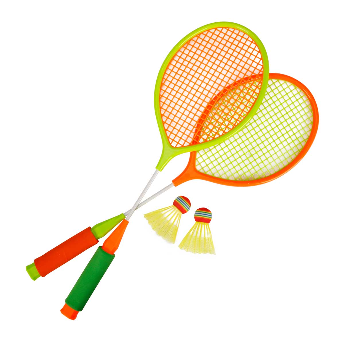 Set badminton cu 2 rachete si 2 fluturasi
