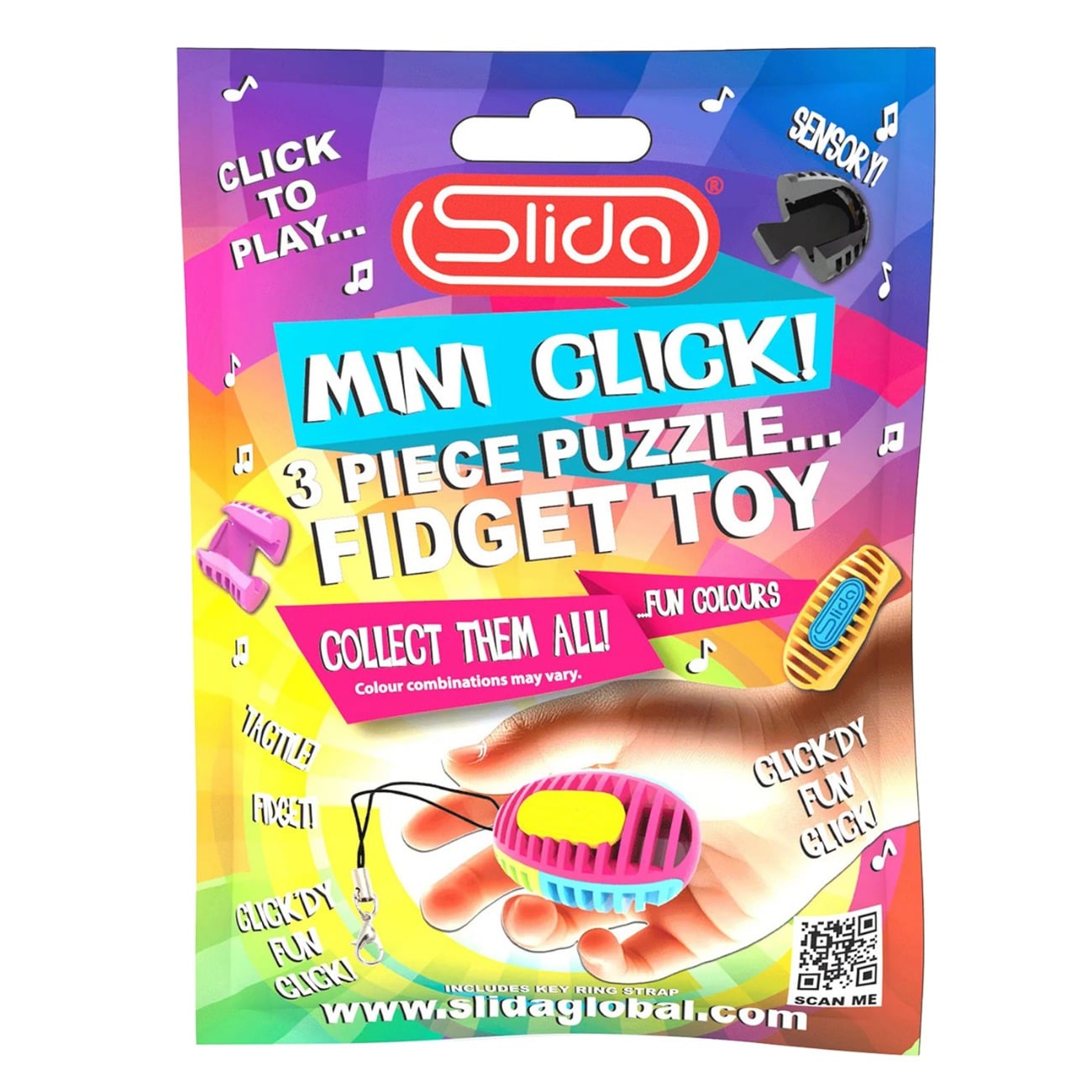 Mini Click Puzzle, Slida, Fidget Toy, 3 piese