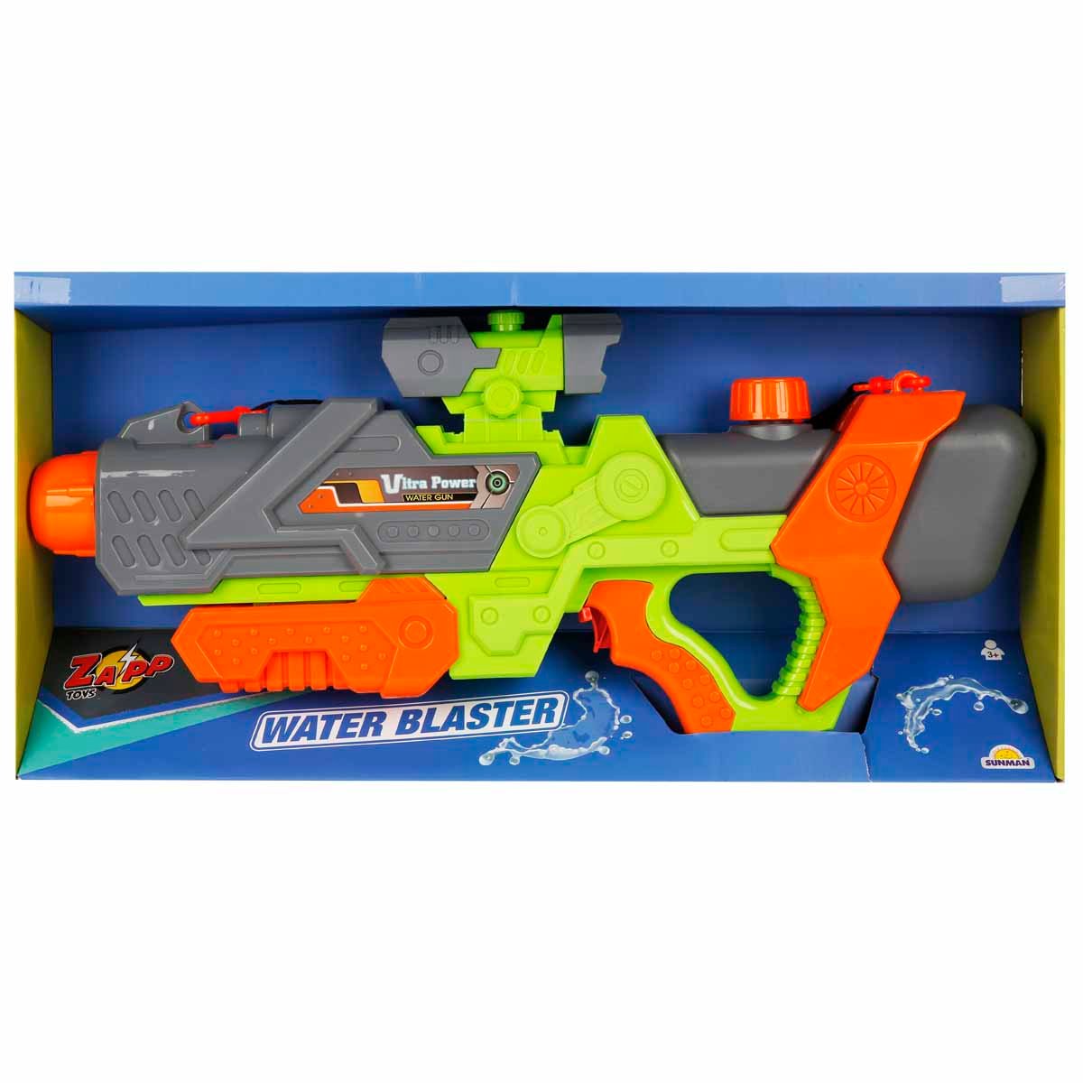 Pistol de apa, Zapp Toys, Ultra Power, 59 cm, Verde