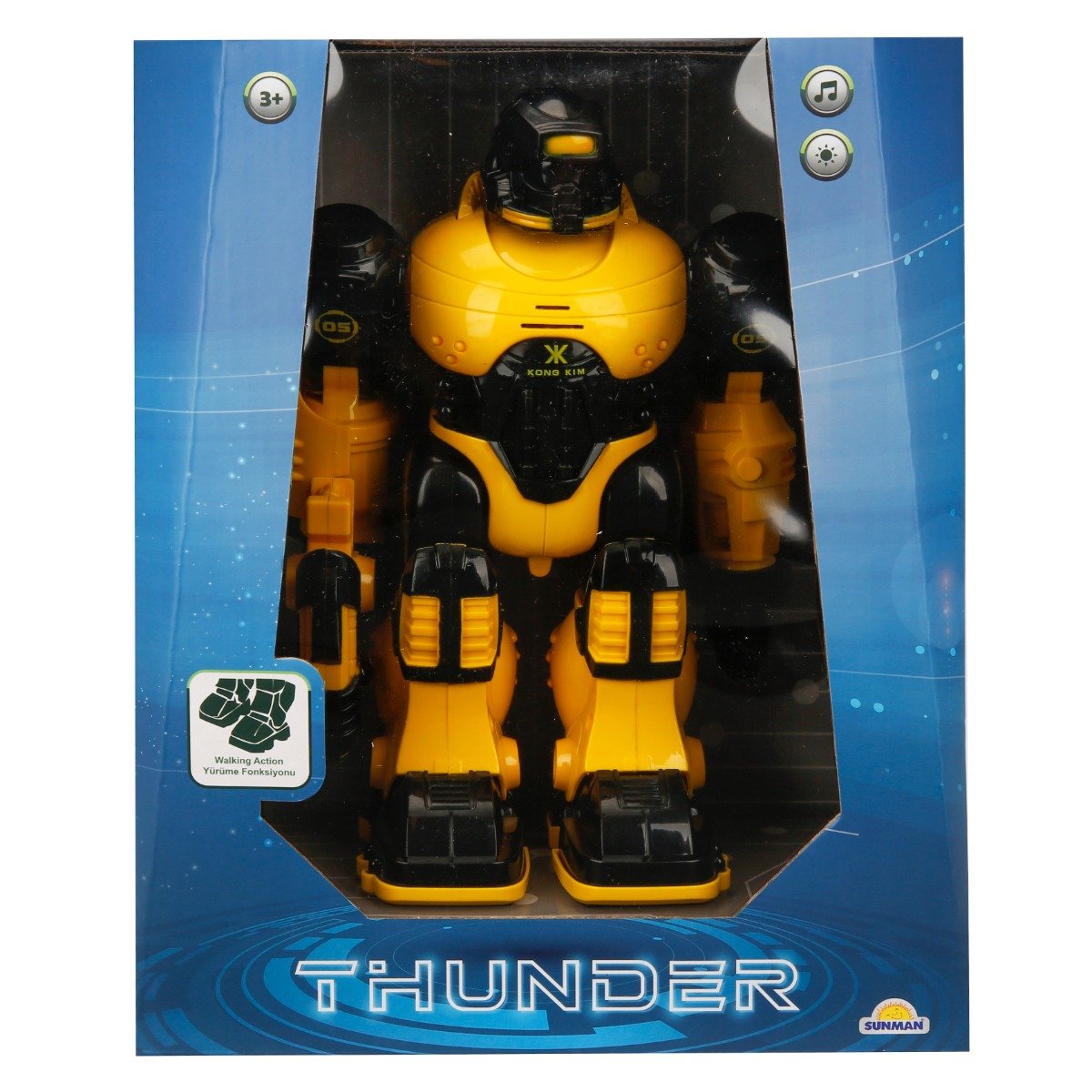 Robot interactiv cu lumini si sunete, Thunder, 25 cm