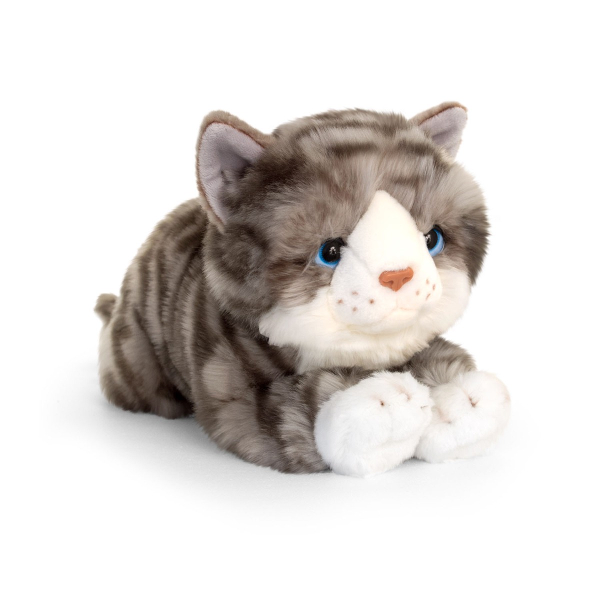 Pisica de plus, 32 cm, Keel Toys, Gri