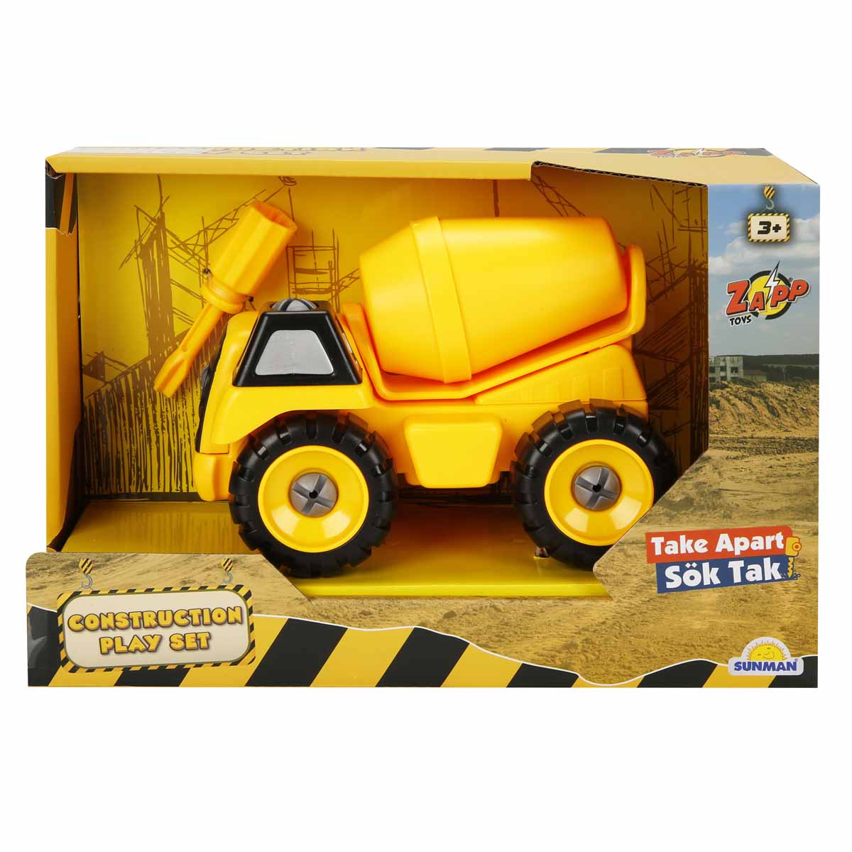 Vehicul de constructie cu surubelnita, Zapp Toys, Betoniera