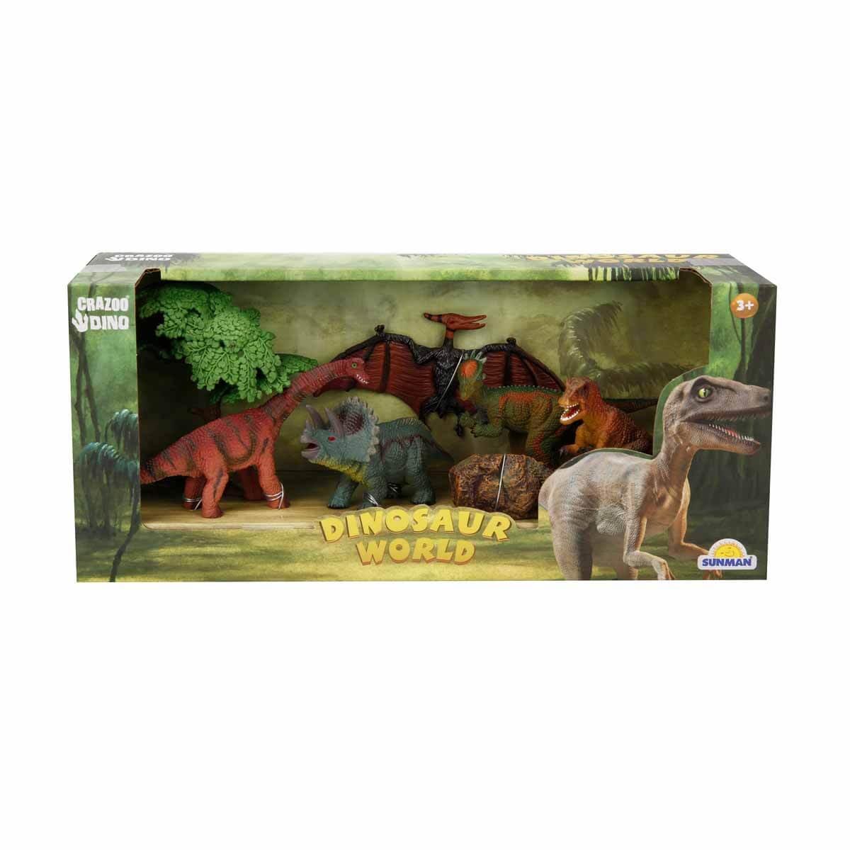 Set figurine, Crazoo, Dinozauri, Triceratops