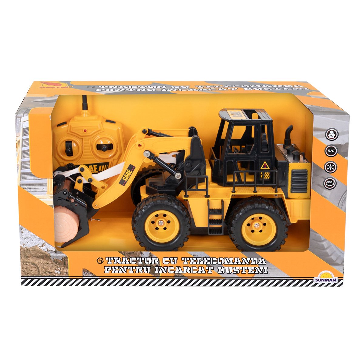 Tractor cu telecomanda pentru incarcat busteni, Suncon, 1:24