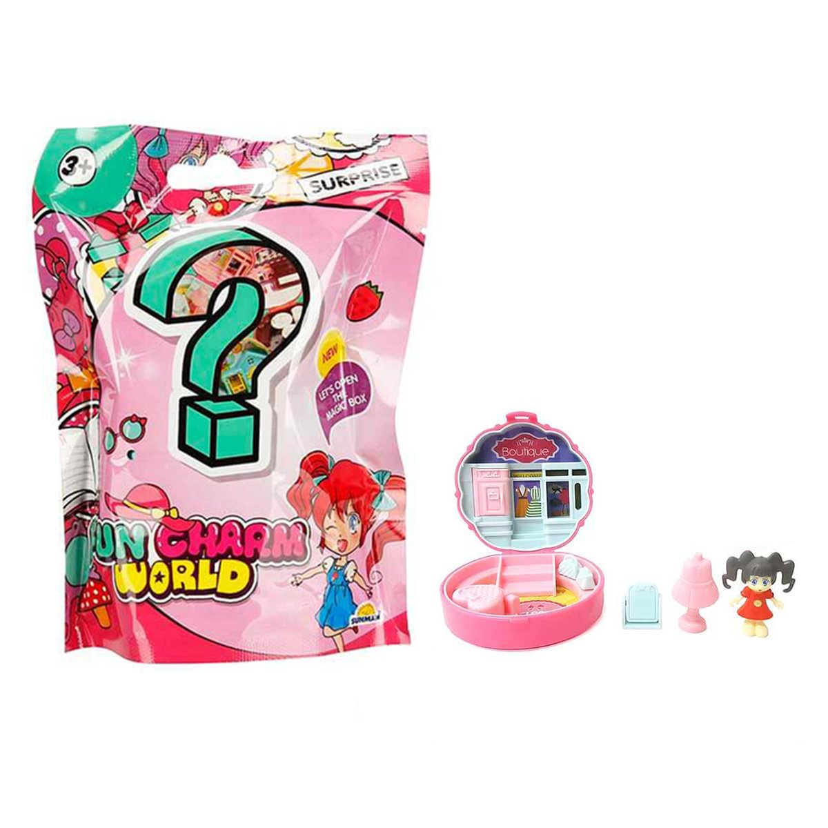 Figurina surpriza cu mini casuta, Fun Charm World