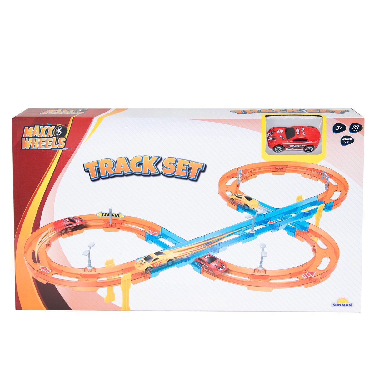 Set de joaca cu masinuta, Maxx Wheels, Track Set