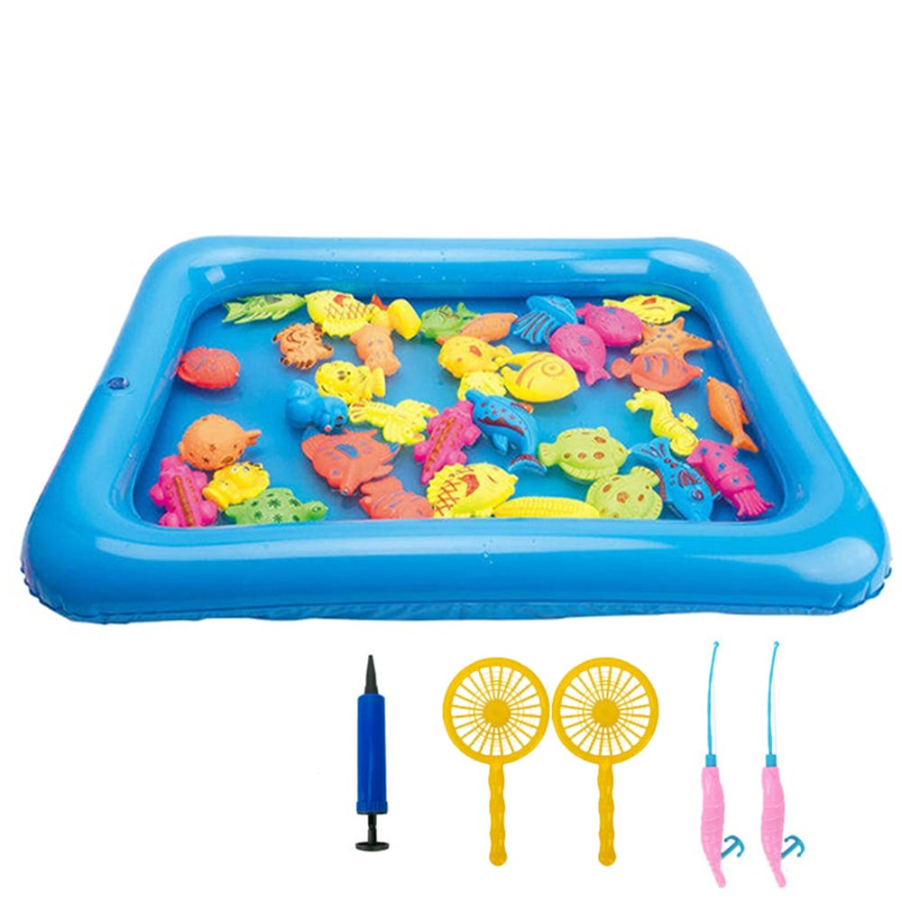 Set magnetic de pescuit in piscina, Little Fisher, 26 piese