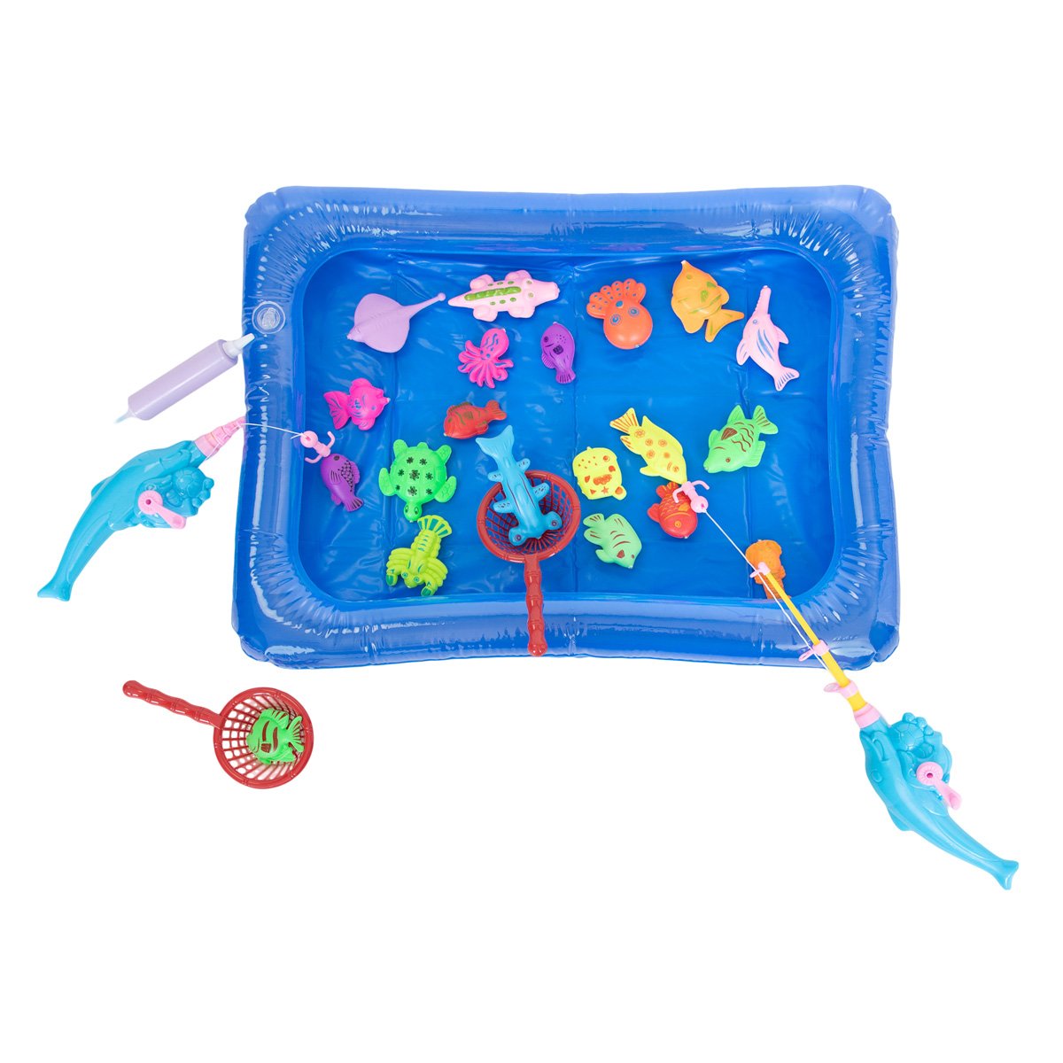Set magnetic de pescuit in piscina, Little Fisher, 26 piese