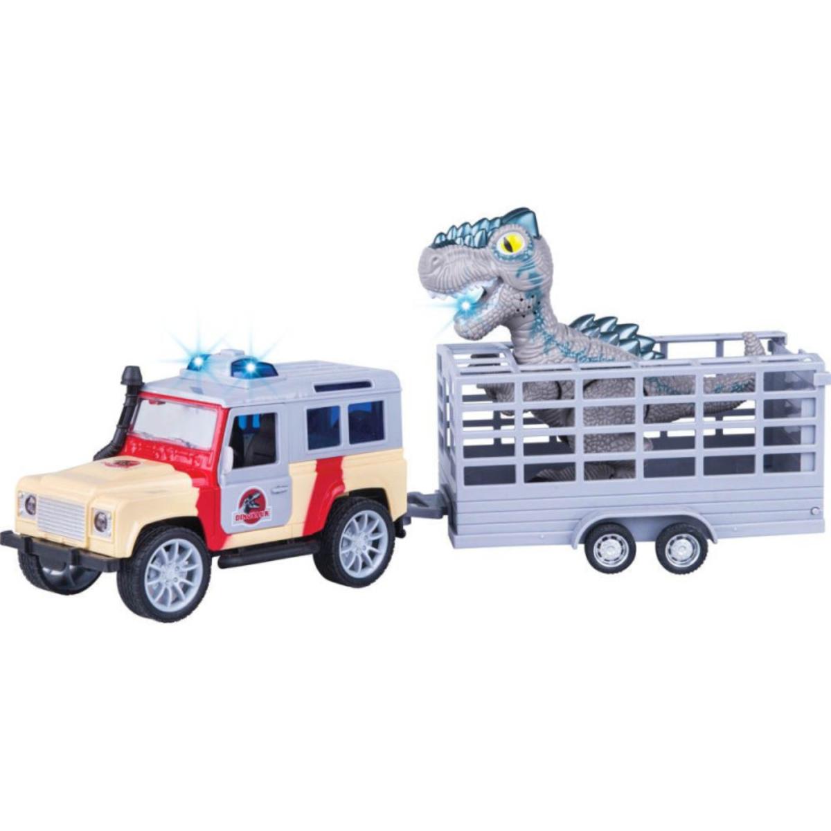 Transportator cu remorca si dinozaur, Crazoo, 1:20