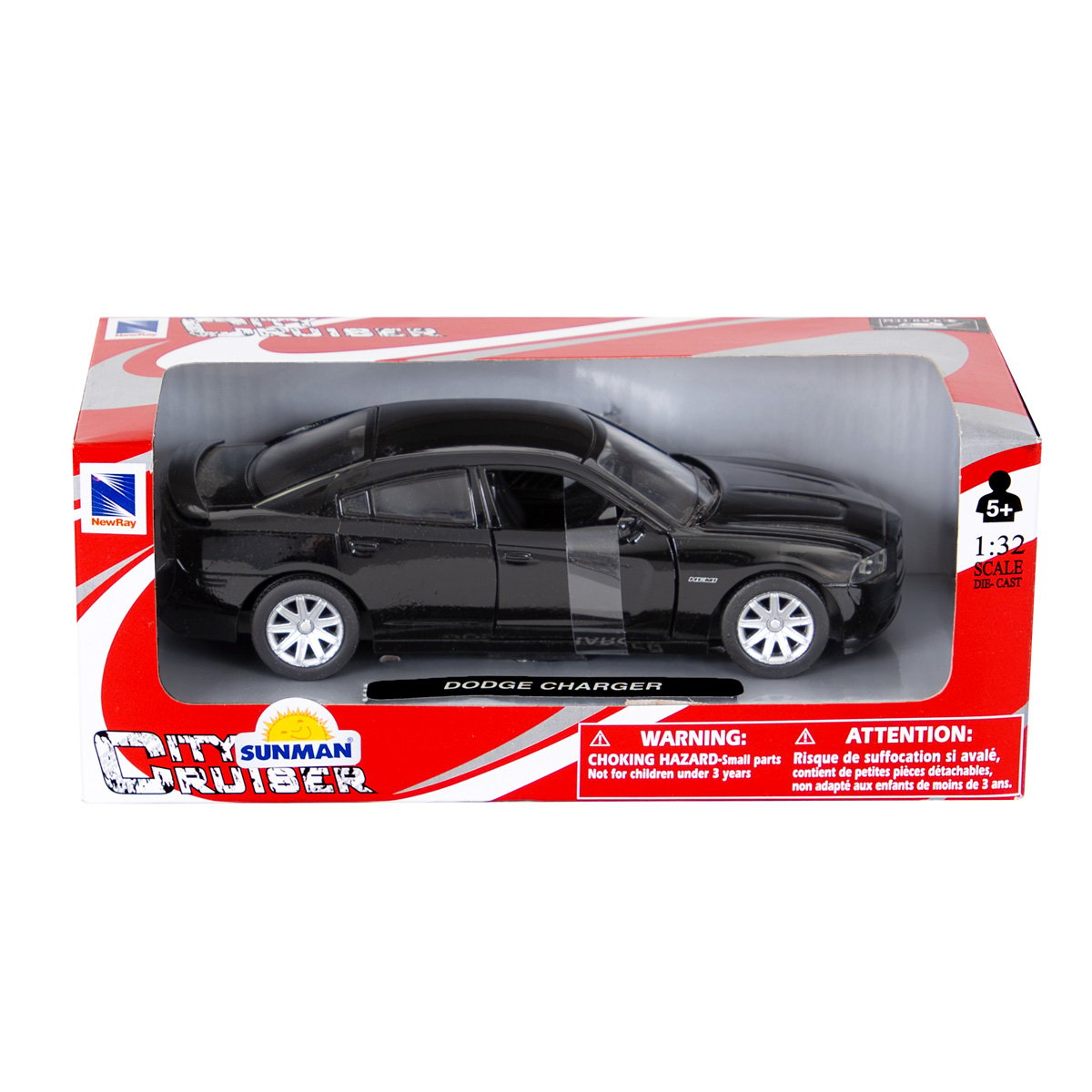 Masina sport metalica, New Ray, Dodge Charger, 1:32