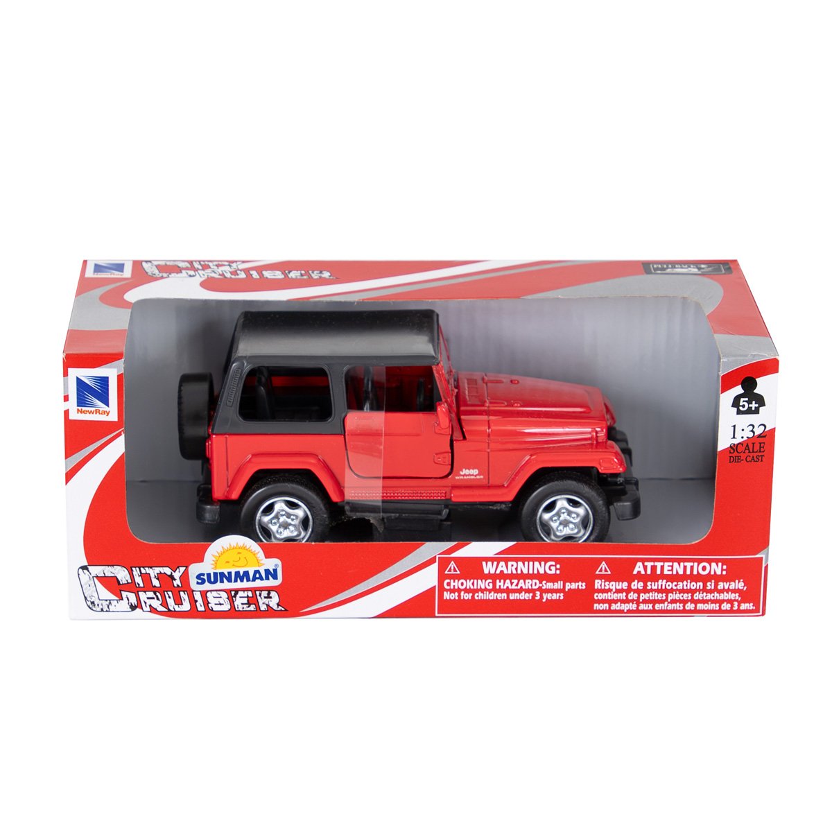 Masina sport metalica, New Ray, Jeep Wrangler, 1:32