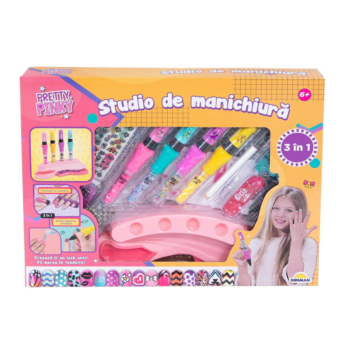 Studio de manichiura 3 in 1, Pretty Pinky