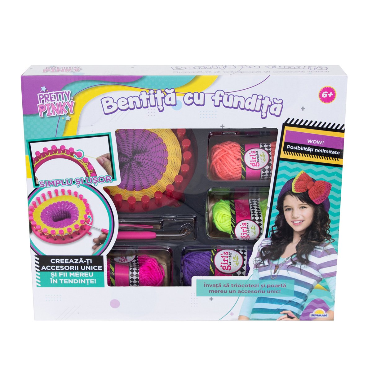 Set creativ, Pretty Pinky, Bentita cu fundita