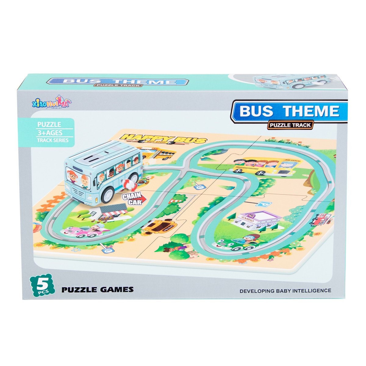 Joc si puzzle 2 In 1, Autobuz scolar