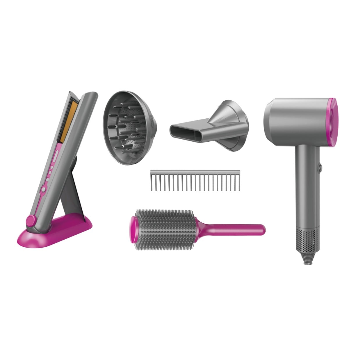 Set de coafat si uscat parul, Sunman, 6 piese