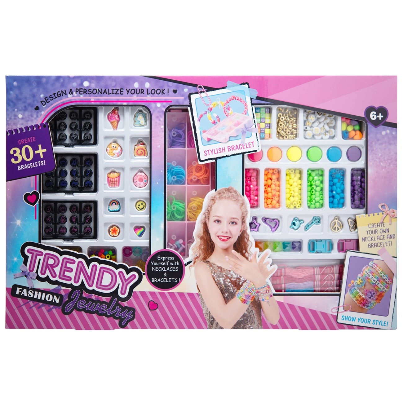 Set de creat batari si coliere, Pretty Pinky, Trendy Fashion Jewelry