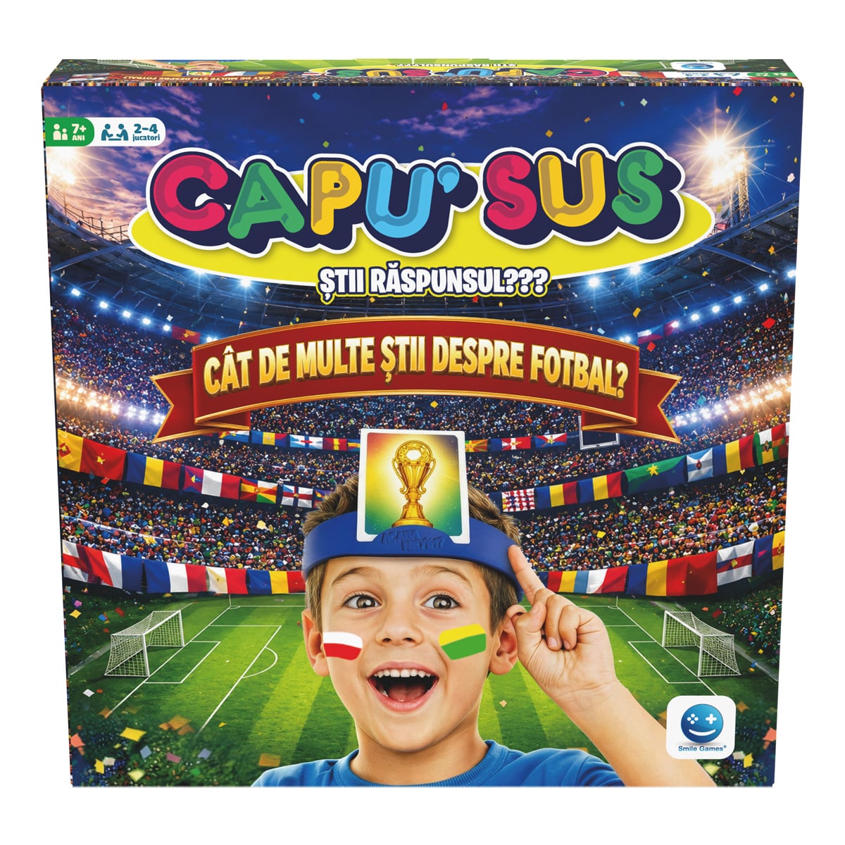 Joc de societate, Smile Games, Capu' Sus Junior, Cat de multe stii despre fotbal?