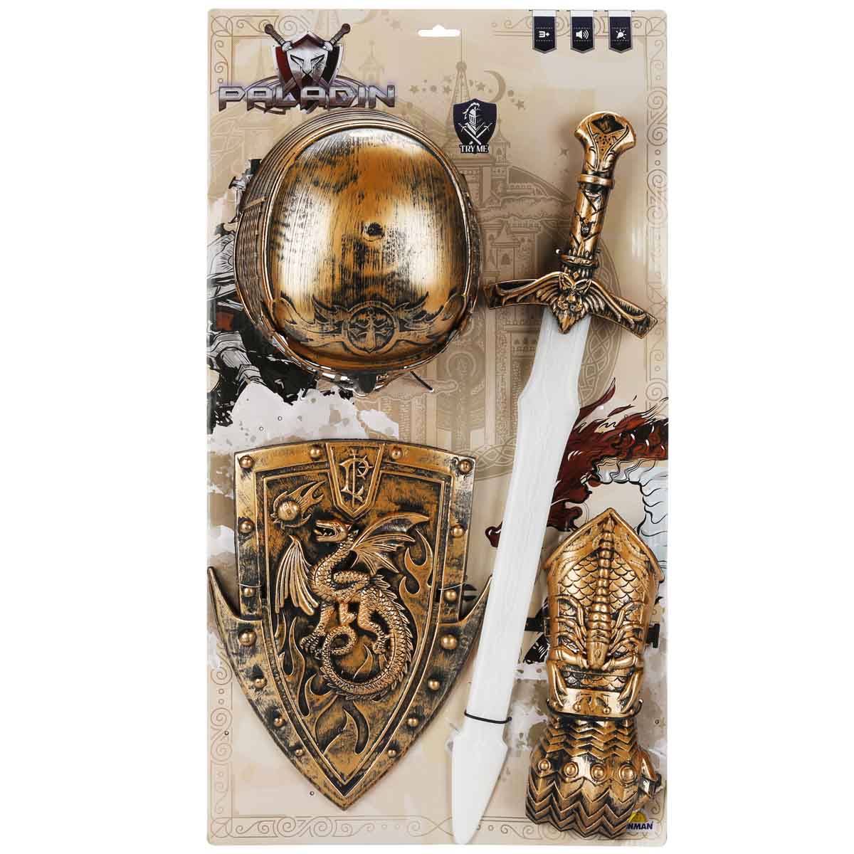 Set pentru cavaleri cu lumini si sunete, Paladin, Scut