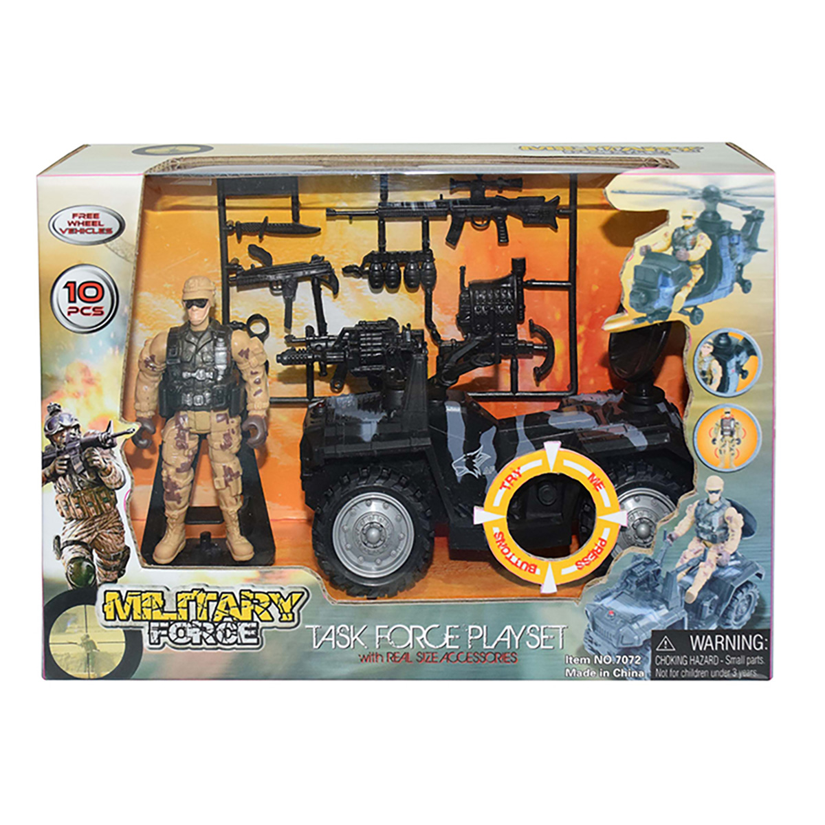 Set vehicul militar cu figurina, Hero Combat