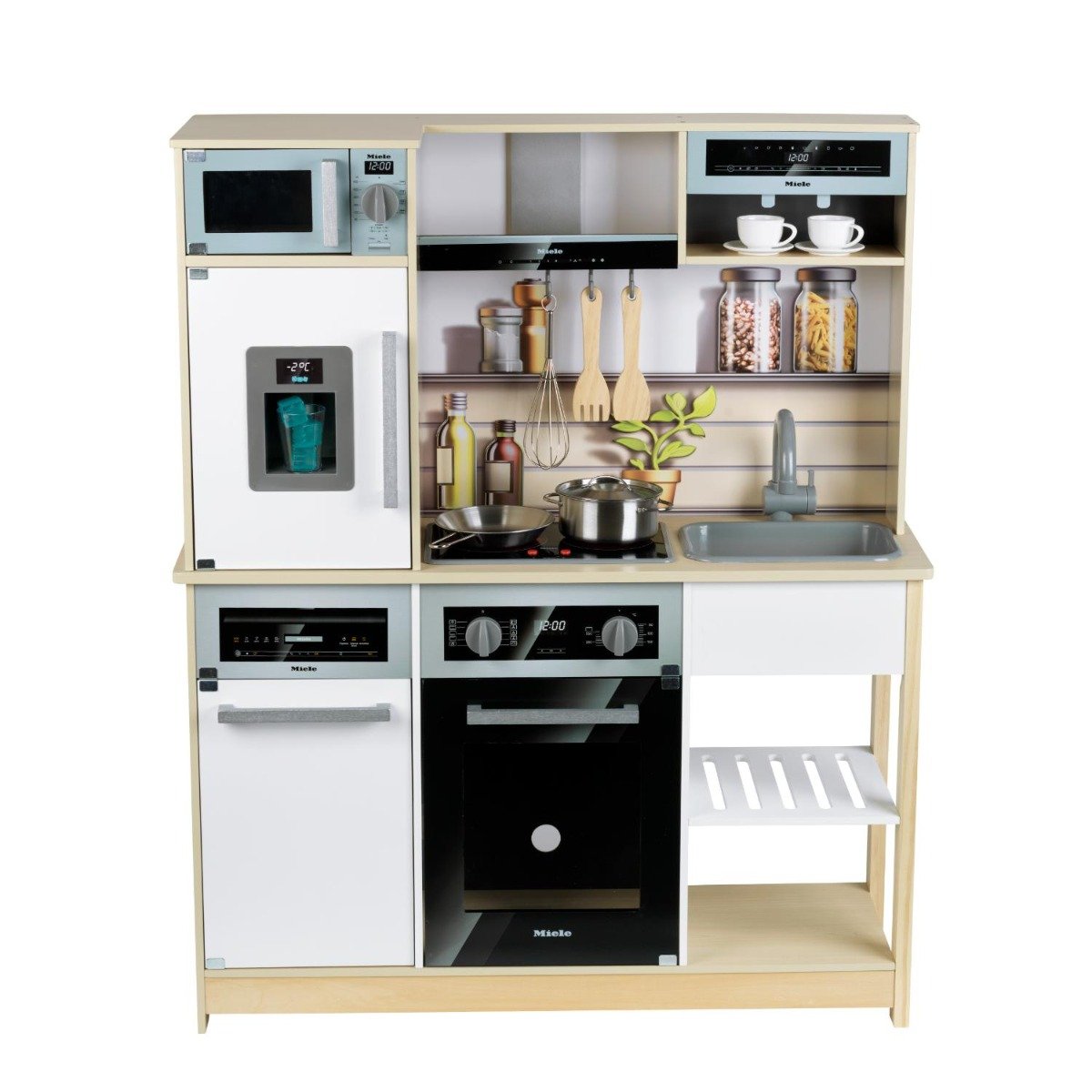 Set bucatarie din lemn cu lumini si sunete, Miele, Family