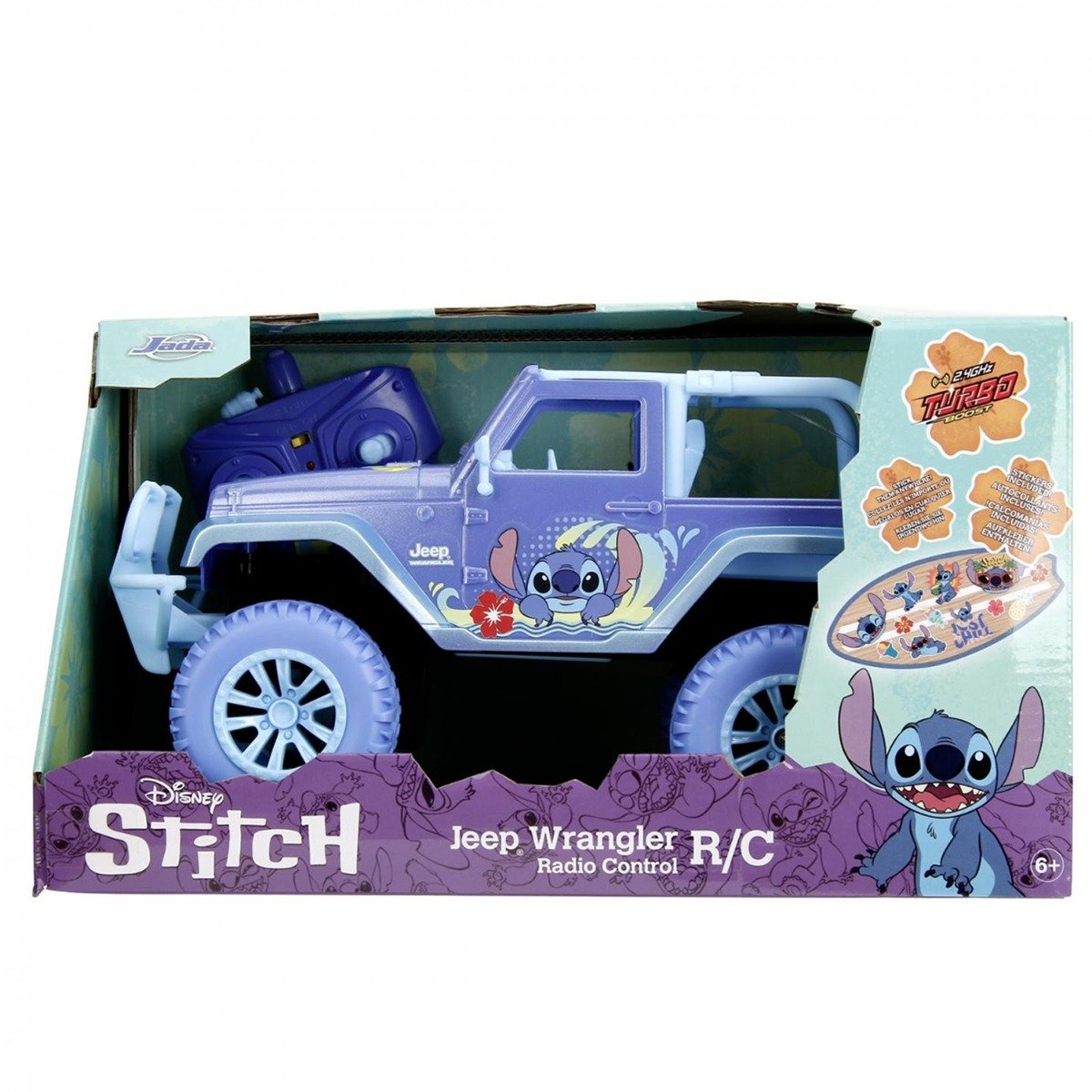 Masina de teren cu telecomanda, Jada, Disney Stitch, 1:16