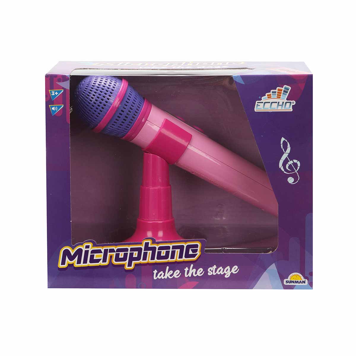 Microfon interactiv cu suport, Eccho, Roz Instrumente muzicale 2023-09-21
