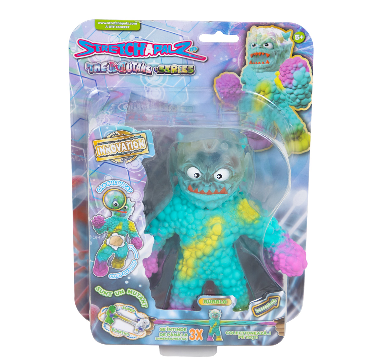 Figurina flexibila, Stretchapalz, The Mutans, Bubblo