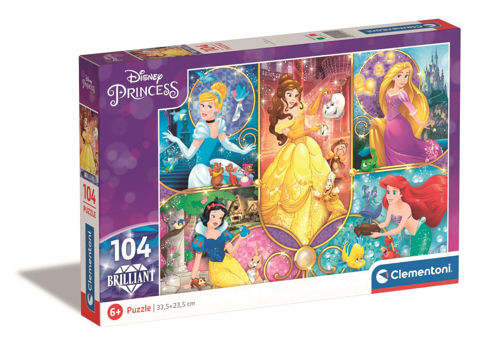 Poze Puzzle Clementoni Disney Princess Brilliant, 104 piese