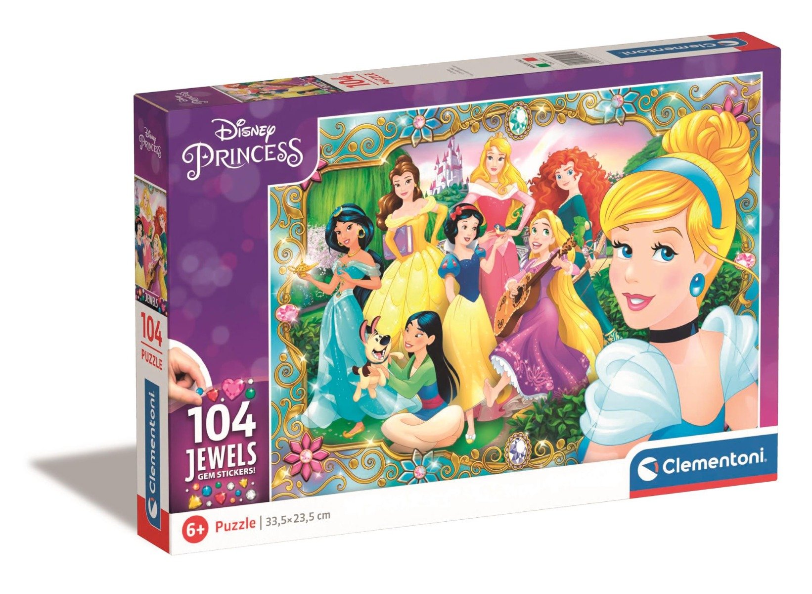 Poze Puzzle Clementoni Disney Princess Jewels, 104 piese