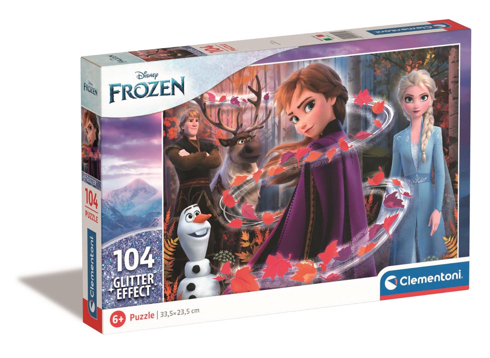 Poze Puzzle cu sclipici Clementoni Disney Frozen 2, 104 piese