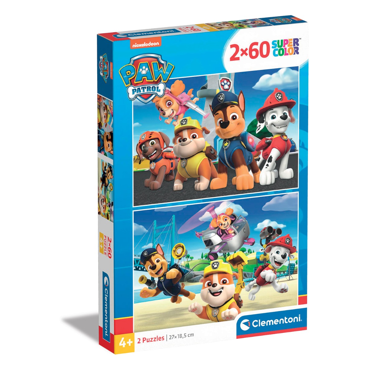 Puzzle Clementoni, Paw Patrol, 2 x 60 piese