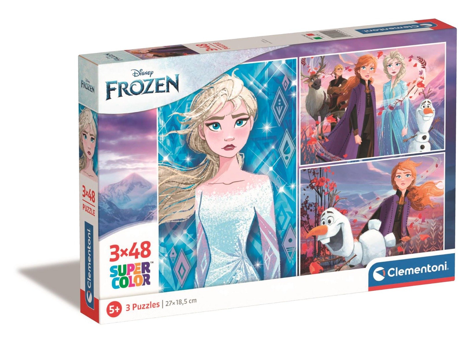 Poze Puzzle Clementoni Disney Frozen, 3 x 48 piese