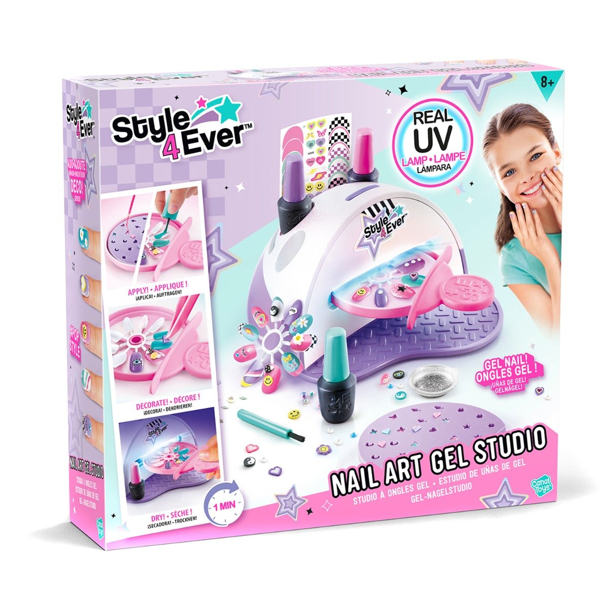 Set manichiura cu lampa UV, Style 4 Ever, Nail Art Gel Studio