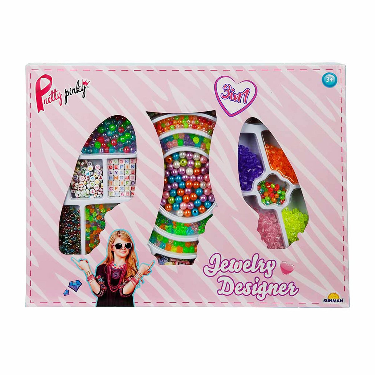Set de creat bijuterii cu margele 3 in 1, Pretty Pinky Jocuri creative 2023-09-25