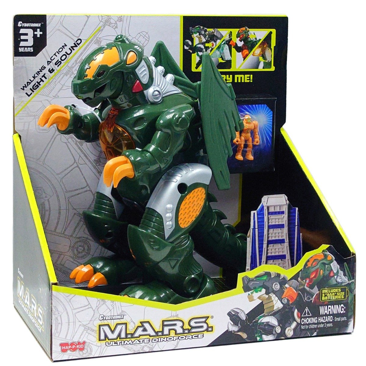 Robot interactiv, Happy Kid, M.A.R.S. Ultimate Dinoforce, Verde Happy Kid imagine noua responsabilitatesociala.ro