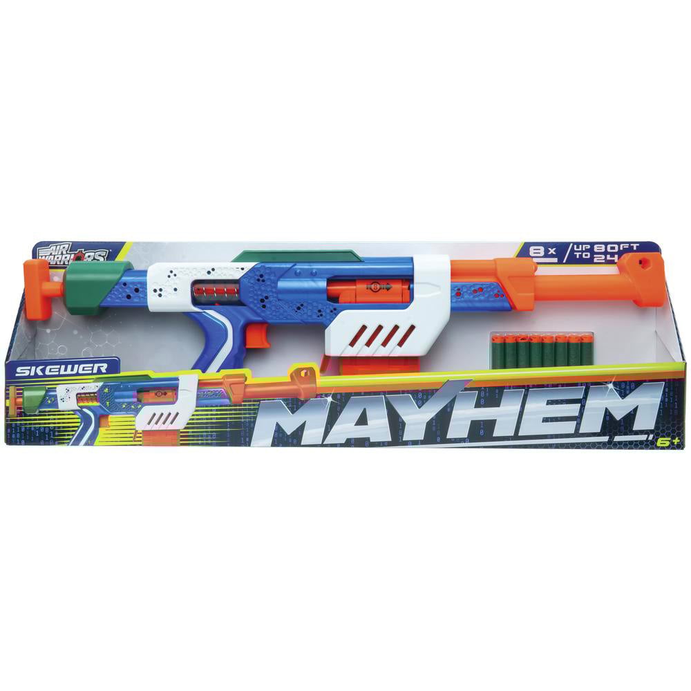 Arma de jucarie, Air Warriors, Mayhem Skewer, 8 sageti din burete