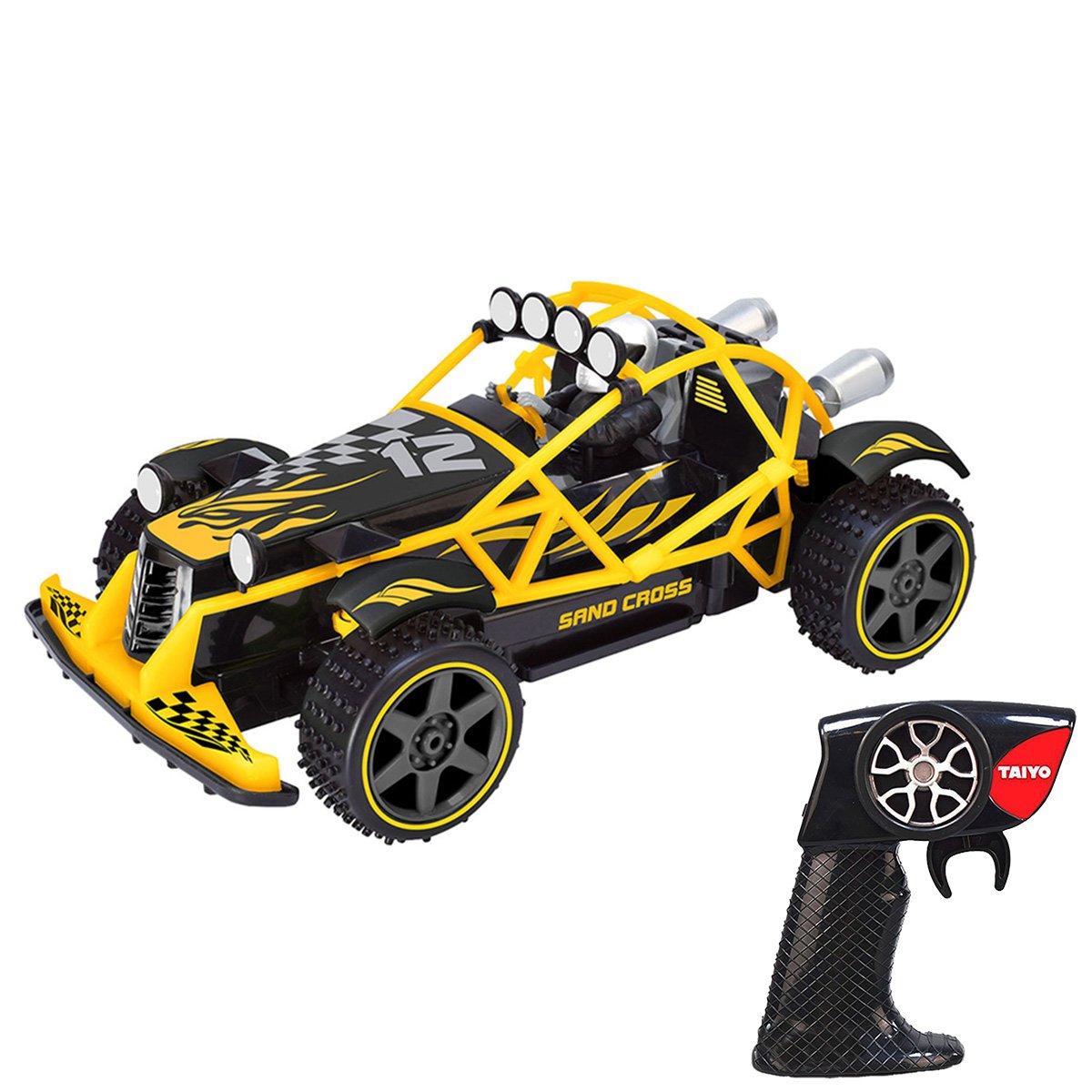 Masina cu telecomanda Buggy, Taiyo, Glow in the Dark, Sand cross