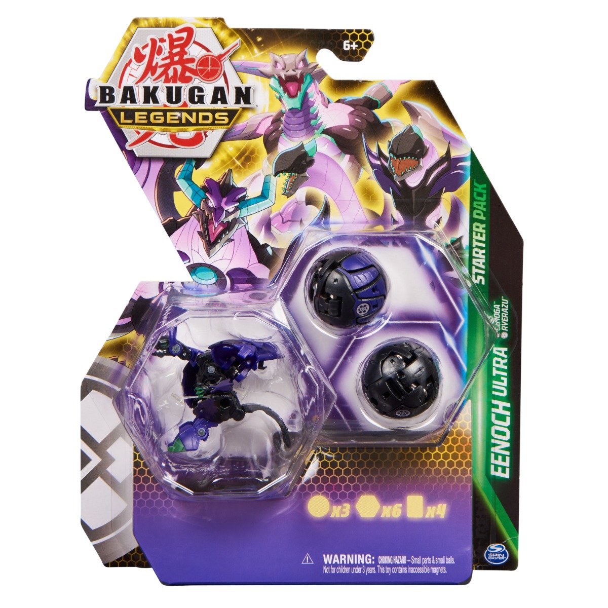 Figurina Bakugan Legends, Starter Pack, 3 piese, Eenouch Ultra, S5, 20140288