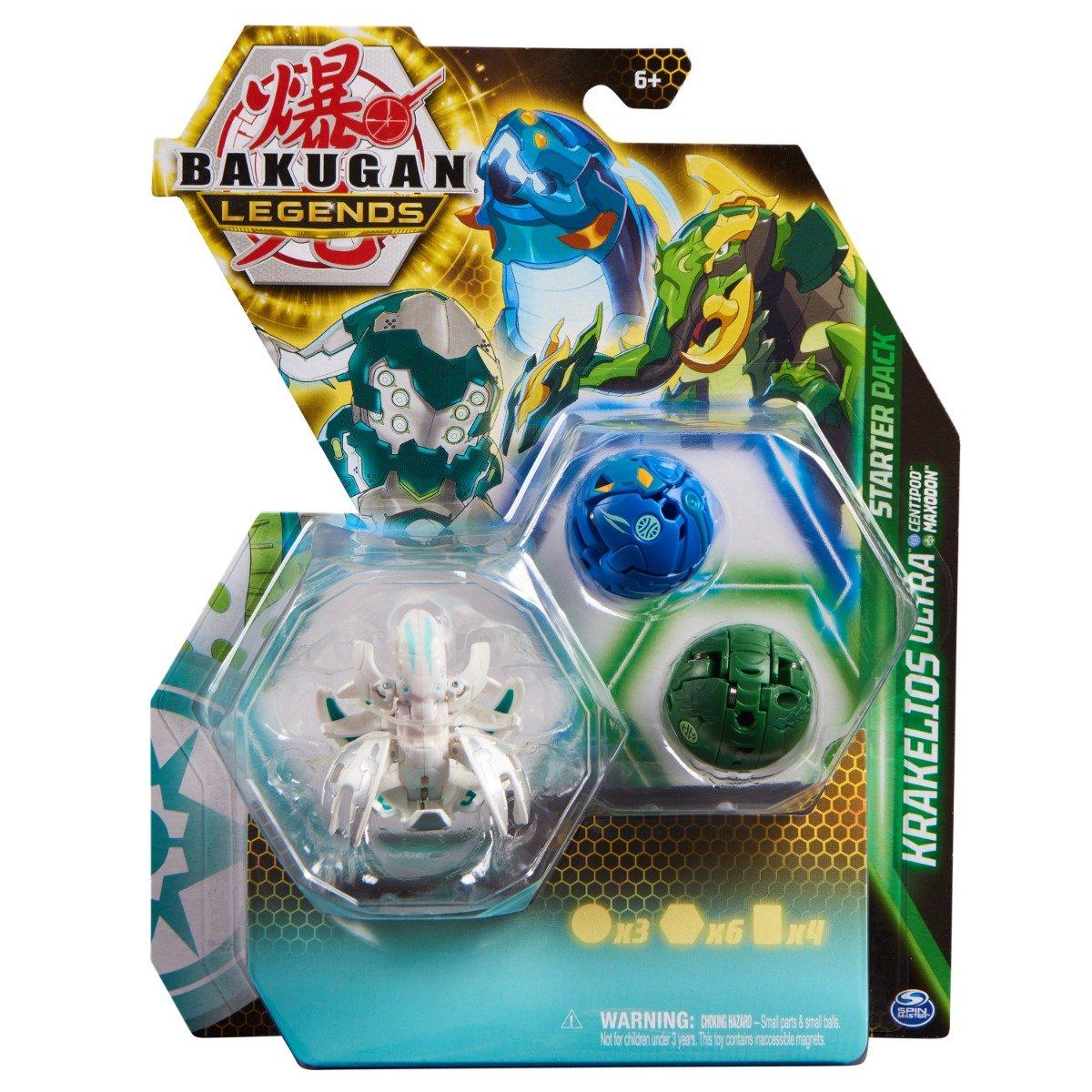 Figurina Bakugan Legends, Starter Pack, 3 piese, Krakelios Ultra, S5, 20140289 20140289 imagine noua responsabilitatesociala.ro