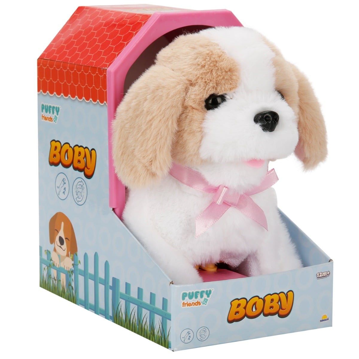 Jucarie de plus interactiva, Puffy Friends, catelusul Boby