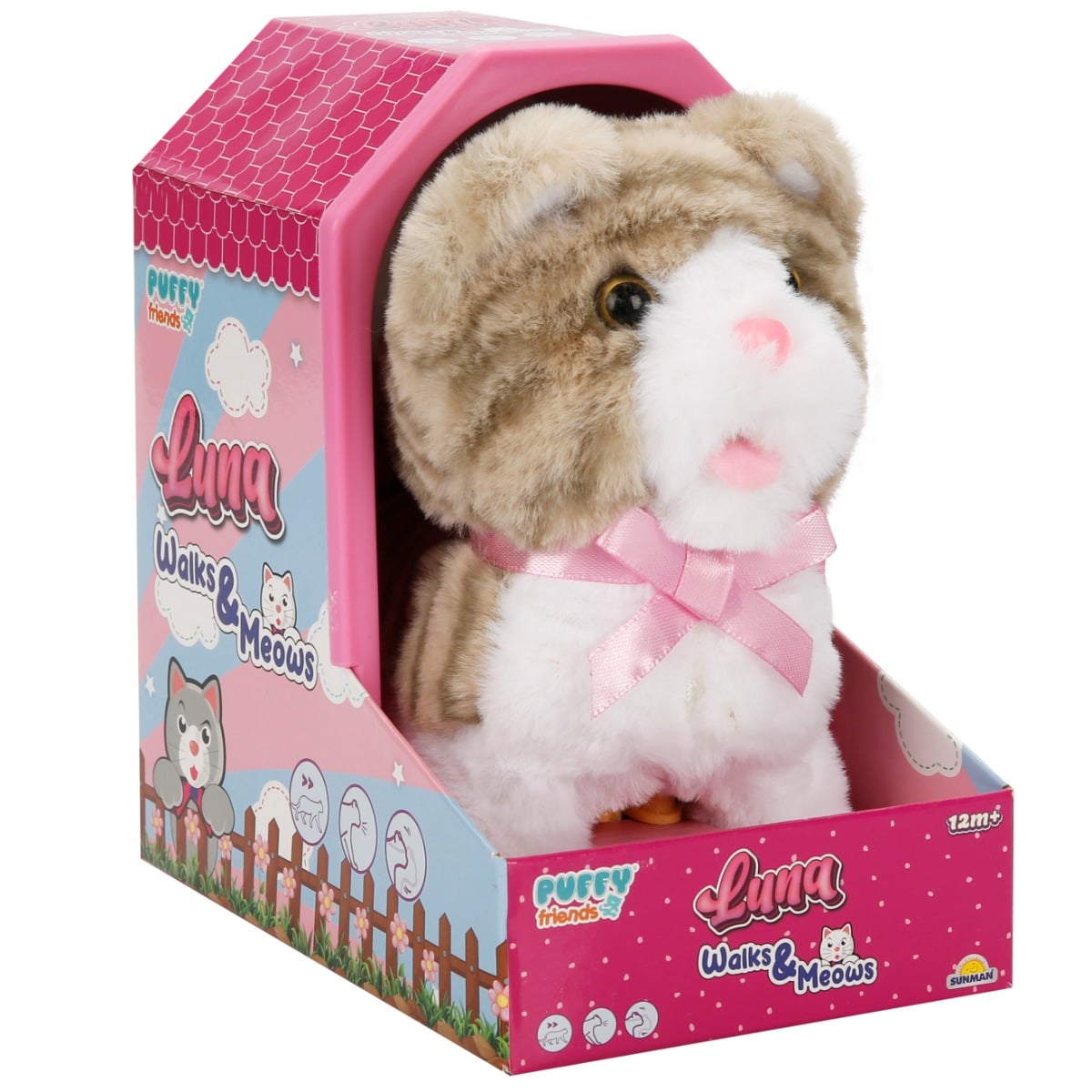 Jucarie de plus interactiva, Puffy Friends, pisicuta Luna