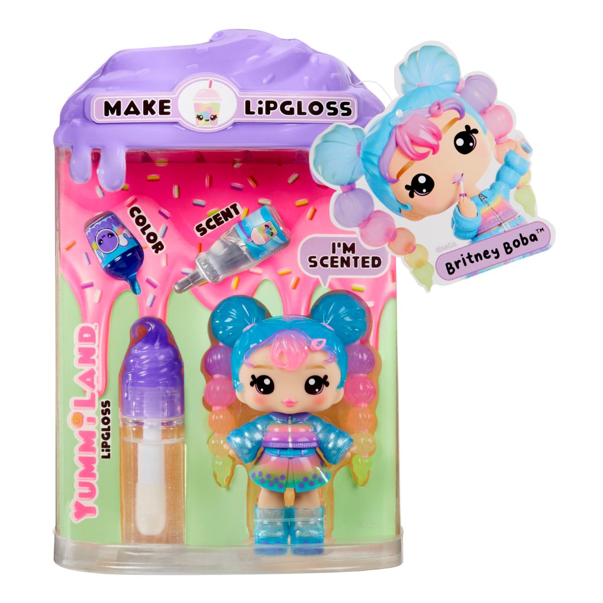Papusa Yummiland, Lipgloss Doll S2, Britney Boba, 525455EUC