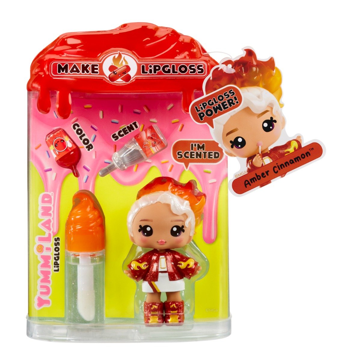 Papusa Yummiland, Lipgloss Doll S2, Amber Cinnamon, 525615EUC