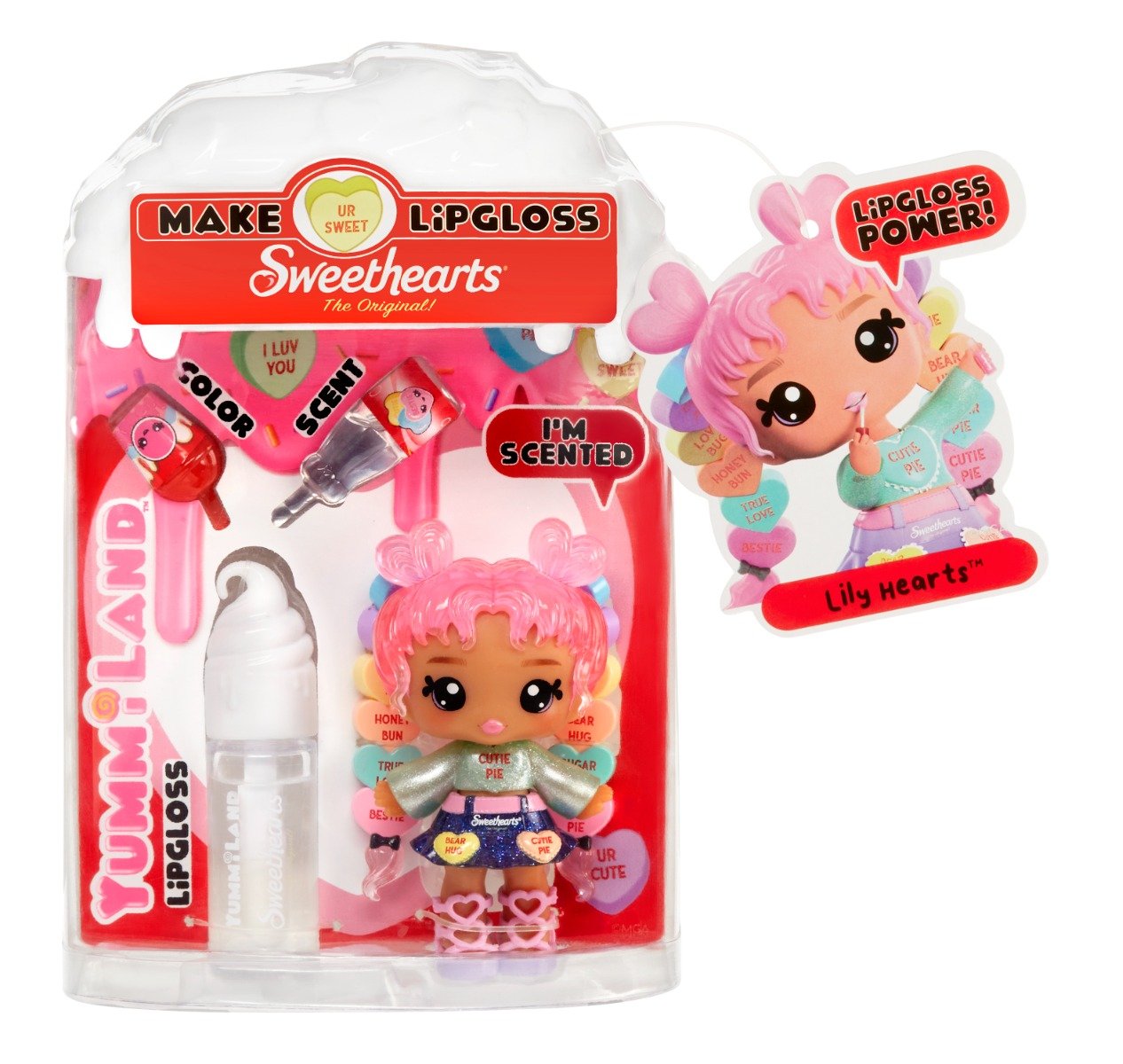 Papusa Yummiland, Lipgloss Doll Sweethearts, Lily Hearts, 526438EUC