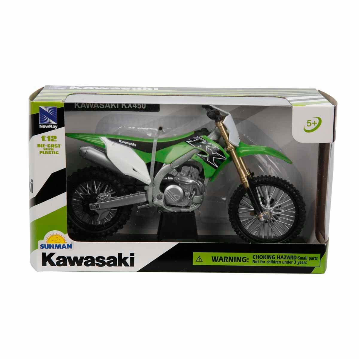 Motocicleta metalica, New Ray, Kawasaki KX450F 2019, 1:12
