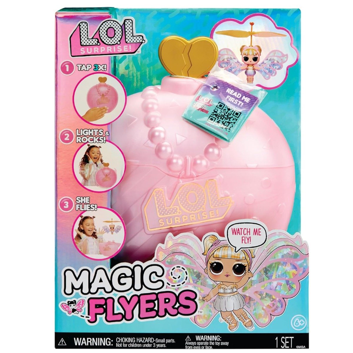 Papusa LOL Surprise, Magic Flyers, Sky Starling, 593539EUC