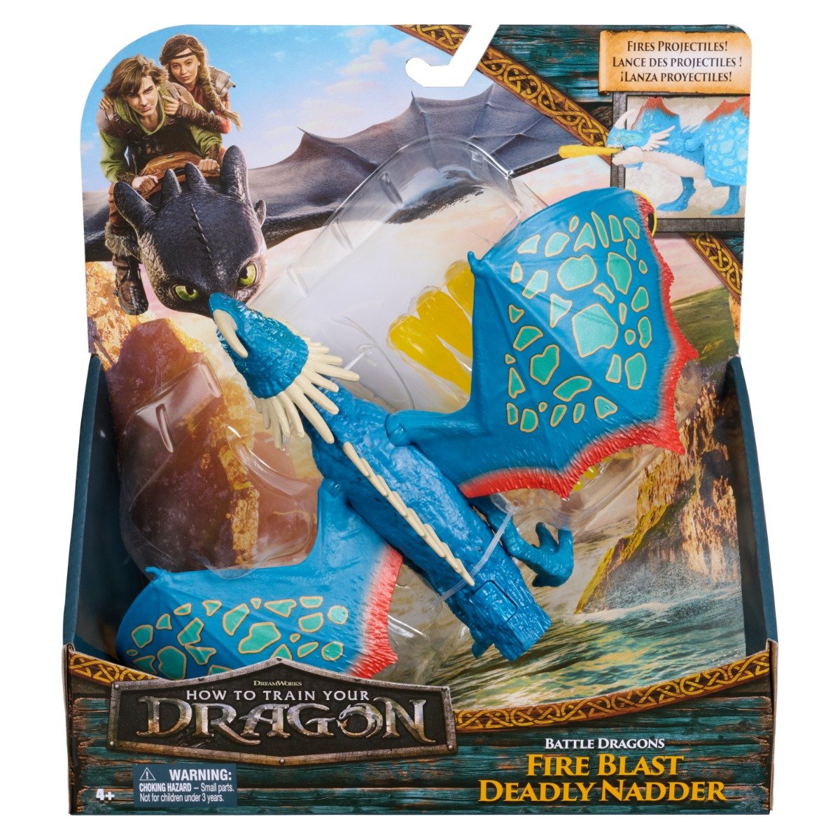 Figurina cu sunete, DreamWorks Dragons, Fire Blast Deadly Nadder, 20151288