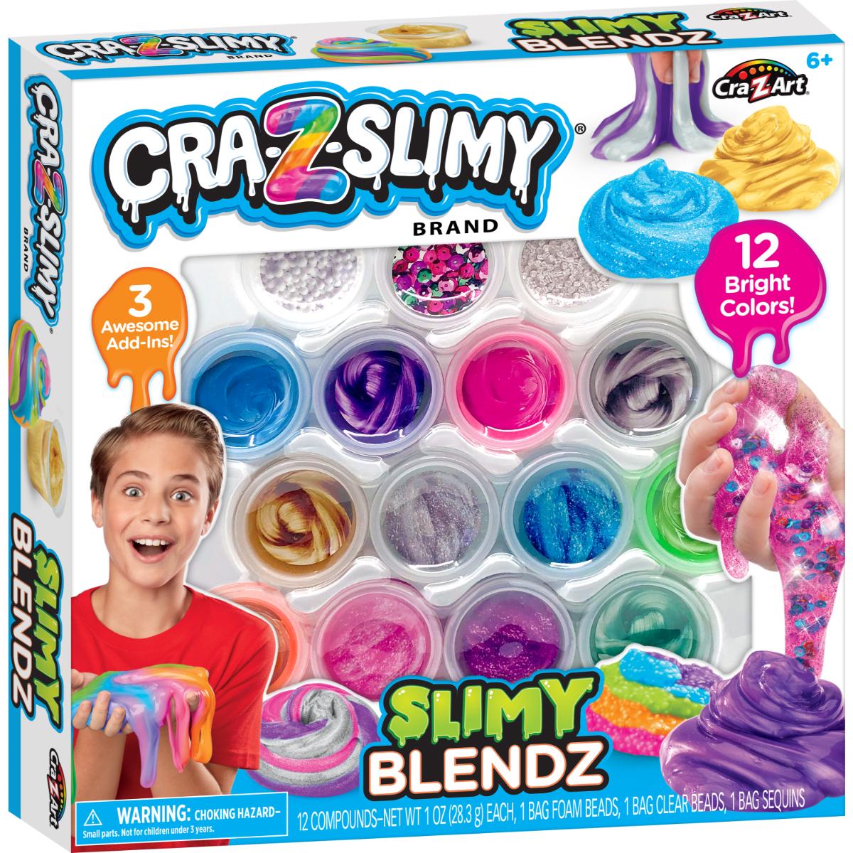 Set de creat slime, Cra-Z-Art, Slimy Blendz, 12 culori