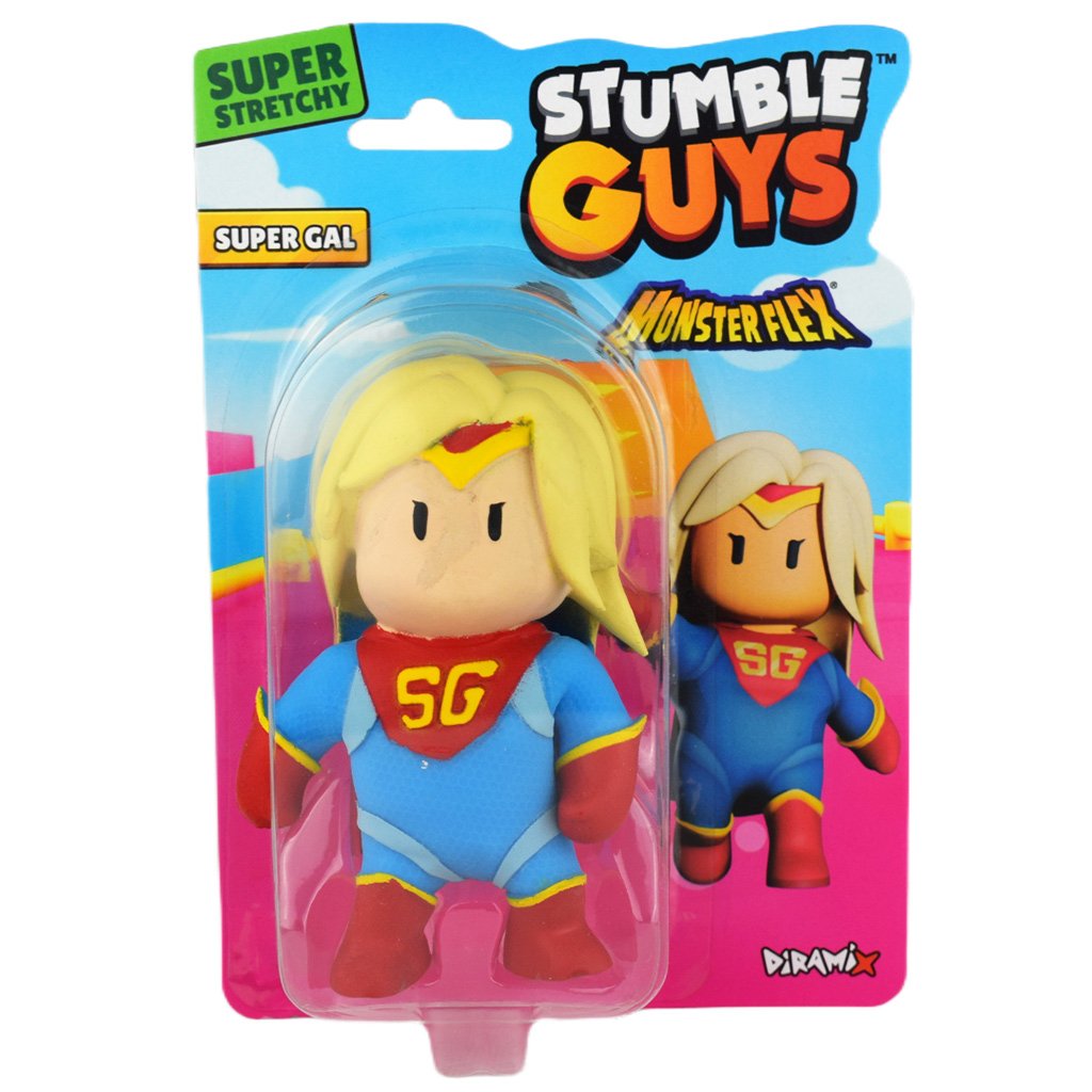 Figurina flexibila, Monster Flex, Stumble Guys, Super Gal